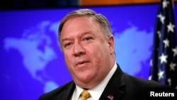Menteri Luar Negeri AS, Mike Pompeo di Washington, D.C., 8 Juli 2019. (Foto: dok).