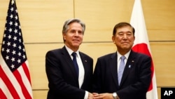 Sekretari amerikan i Shtetit Antony Blinke takohet me kryeministrin japonez Shigeru Ishiba, Tokio, Japoni. 7 Janar 2025