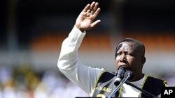 Julius Malema, leader des "Combattants pour la liberté économique" (EFF)