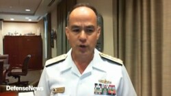 존 힐 미 미사일방어청장이 10일 국방전문 매체 '디펜스 뉴스'가 주최한 화상회의에서 발언하고 있다.