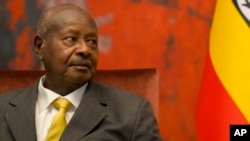 FILE - Uganda's President Yoweri Museveni, shown here in Belgrade, Serbia, on July 30, 2023, told a Commonwealth of Nations gathering on Jan. 4, 2024, that Western countries have evil tendencies toward societies unlike them.
