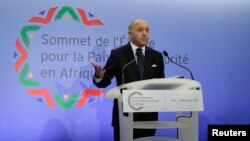 FILE - French Foreign Affairs Minister Laurent Fabius attends a news conference in Paris.