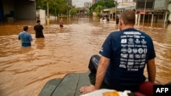 Ambaliyar ruwa a yankunan Porto Alegre dake jihar Rio Grande do Sul a Brazil