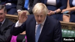 Britanski premijer Boris Džonson govori u parlamentu, 10. septembar 2019.