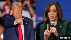 Capres Partai Republik Donald Trump (kiri) dan Capres Demokrat Kamala Harris (foto: dok). 
