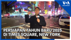 Persiapan Tahun Baru 2025 di Times Square, New York