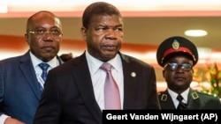 Le président angolais Joao Lourenço à Abidjan le 29 novembre 2017.