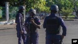 Armed forces secure the area in front of independence hero Jean Jacques Dessalines memorial in Port-au-Prince, Haiti, Oct. 17, 2021. A group of 17 U.S. missionaries including children was kidnapped by a gang in Haiti on Saturday, Oct. 16.