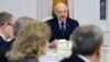 Belarusian President Alexander Lukashenko speaks during a meeting with the working group on finalizing the draft of the new Constitution of Belarus in Minsk, Nov. 15, 2021. 