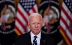 U.S. President Joe Biden delivers remarks on the coronavirus response and vaccination program during a speech in the East Room at the White House in Washington, August 18, 2021.
