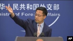자오리젠 중국 외교부 대변인.
