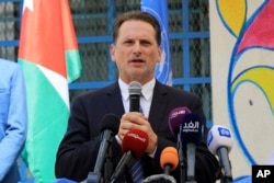 Pierre Krahenbuhl saat menjabat sebagai Kepala Badan Bantuan dan Pekerjaan PBB untuk Pengungsi Palestina (UNRWA) pada 2018. (Foto: AP)
