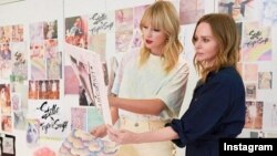 تیلور سوییفت و طراح مشهور بریتانیایی استلا مک کارتنی 