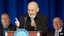 Shugaban Afghanistan Ashraf Ghani da sauran shugabannin kasar
