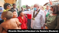 Brazil President Luiz Inacio Lula da Silva visits the Yanomami Indigenous Health House in Boa Vista, Roraima state, Brazil, Jan. 21, 2023. Brazil has declared a public health emergency for Yanomami people in the Amazon who suffer from malnutrition and diseases such as malaria.
