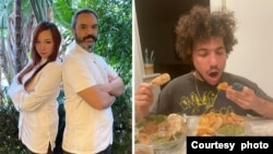 (kiri) Pheren Soepadhi-Tamura & Nicholas Tamura, pemilik Seleraku Los Angeles, (kanan) Benny Blanco (dok: Seleraku Los Angeles/Benny Blanco)