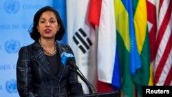 美国驻联合国大使苏珊.赖斯(资料照片)