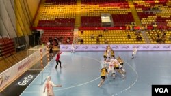 دختران هندبالیست ایران مقابل سوئد در رقابتهای جهانی