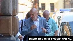 Amir Zukić ispred Općinskog suda u Sarajevu, 29. juli 2022.