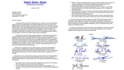 სენატორების ორპარტიული ჯგუფის მიერ ამერიკის პრეზიდენ ჯო ბაიდენისთვის გაგზავნილი წერილი