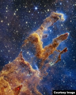 Ova fotografija koju je dostavila NASA, 19. oktobra 2022. godine, prikazuje Stupove stvaranja.