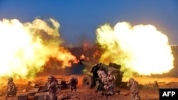 Divisi pasukan garis depan dan Angkatan Udara Tentara Rakyat Korea Utara menggelar latihan militer di lokasi yang tidak disebutkan pada 6 Oktober 2022. (Foto: KCNA via KNS/APF)