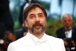 FILE - Javier Bardem arrives at the awards ceremony of the 75th international film festival, Cannes, southern France, May 28, 2022.
