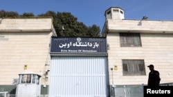 FILE - A view of the entrance of Evin prison in Tehran, Iran, Oct. 17, 2022. (Majid Asgaripour/WANA via Reuters)