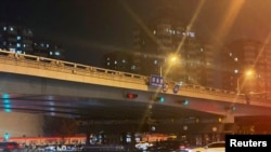 13일 시진핑 중국 국가주석 비난 현수막이 걸렸던 베이징 하이디안 구역 시통교 (자료사진)