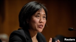 资料照片：美国贸易代表戴琪。（2021年2月25日）