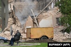 Russia yafanya shambulizi la angani huko Bila Tserkva, kusini magharibi ya Kyiv Octoba 5, 2022. Ndege isiyokuwa na rubani iliyotengenezwa Iran inadaiwa kufanya shambulizi hilo.