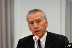 필립 골드버그 주한 미국 대사가 18일 서울 프레스센터에서 열린 관훈클럽 초청 토론회에서 연설했다.