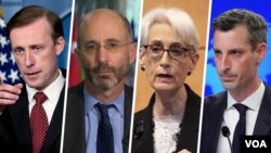 از راست: ند پرایس، وندی شرمن، رابرت مالی و جیک سالیوان. 