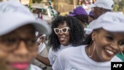 La visite du leader du Lesotho Revolution for Prosperity Party (RFP) Sam Matekane à Maseru, le 8 octobre 2022.