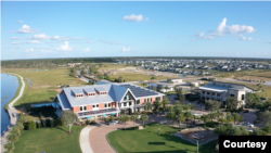 A view of Babcock Ranch's town center which includes a general store, fitness center, doctors’ offices, and day care center. (Courtesy Babcock Ranch)