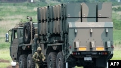 일본 육상자위대 병사가 지대공 미사일 시스템을 동원한 훈련에 참가하고 있다. (자료사진)