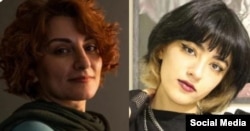 نیکا شاکرمی دانش‌آموز جان‌باخته در اعتراضات سراسری ایران و خاله‌اش آتش شاکرمی