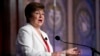 Direktur Pelaksana IMF Kristalina Georgieva berbicara mengenai perkiraan ekonomi global di Washington, DC 6 Oktober 2022 (foto: dok). 