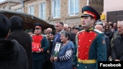 უკრაინის წინააღმდეგ მებრძოლის დაკრძალვა ცხინვალში