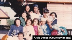 Group Shot of Alsis Jones and other Thai Amerasians born during Vietnam War Era.