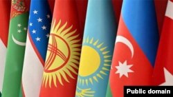 Türkdilli dövlətlərin bayraqları (Foto Qafqaz Müsəlmanları İdarəsinindir)