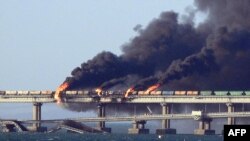 Eksplozija na Krimskom mostu, subota 8. oktobar