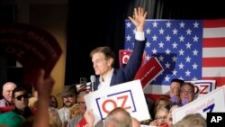 Pensilvaniya shtatida turk amerikalik Mehmet Oz AQSh Senatiga nomzod 