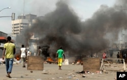 Supporters of longtime opposition leader Alassane Ouattara whose presidential election victory has been acknowledged by the U.N., U.S., France and the African Union, take to the streets in Abidjan, Ivory Coast, Dec. 16, 2010.