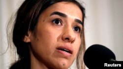 Nadia Murad, 2018 yılında tecavüzün savaş silahı olarak kullanılmasına son verilmesi için gösterdiği çabalar nedeniyle Nobel Barış Ödülü'ne layık görülmüştü.