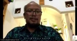 Ketua Pengurus Harian Yayasan Lembaga Konsumen Indonesia (YLKI), Tulus Abadi dalam sebuah Webinar (Foto: screenshot)