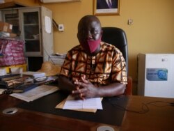 Seth Raymond Tetteh, Ashiedu Keteke Sub Metro Chairman, says the fishing harbor project will bring much-needed development to James Town, May 27, 2020. (Stacey Knott/VOA)