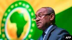 Le president de la Confédération africaine de football, Ahmad, lors de la 40ème Assemblée générale de la CAF, Casablanca, Maroc, le 2 février 2018.