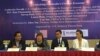Catherine Novelli, U.S. Under Secretary of State for Economic Growth, Energy, and the Environment at the U.S. Department of State, joins a penal discussion on Unlocking Cambodia's Creative Economy in Phnom Penh, on Friday, June 10, 2016. (Phorn Bopha/VOA Khmer)