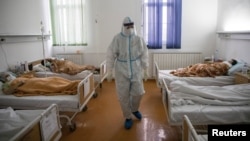 Zdravstveni radnici na kovid odeljenju KBC Zemun